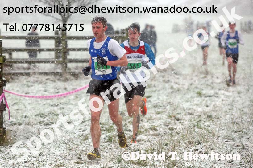 Mens under-20s North Eastern Cross Country, Sedgefield, County Durham. Photo: David T. Hewitson/Sports for All Pics